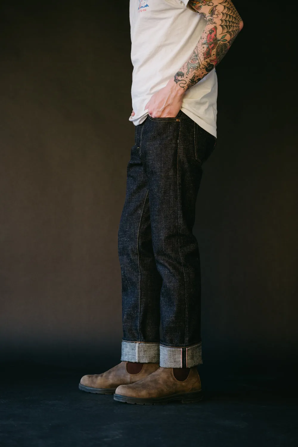 17oz - Cryptic Indigo Selvedge - Stanton Fit