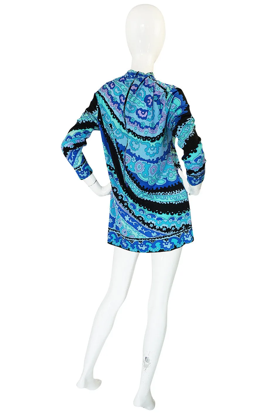 1970s Leonard Silk Jersey Tunic or Mini Dress