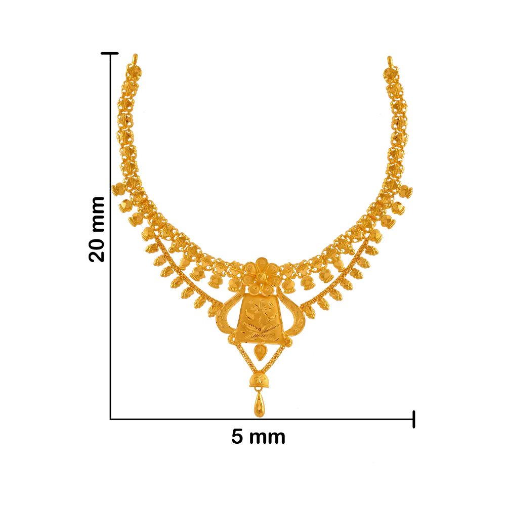 22KT Yellow Gold Necklace For Women