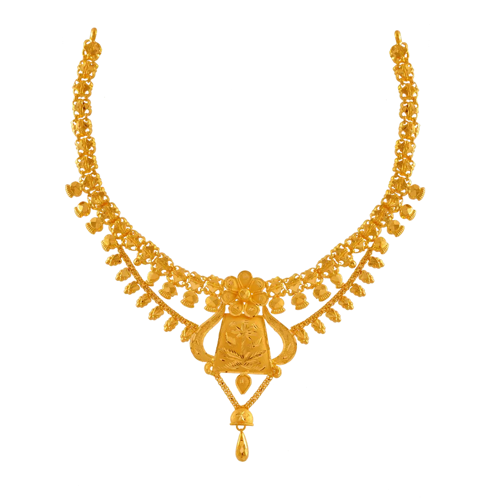 22KT Yellow Gold Necklace For Women