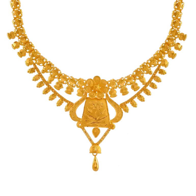 22KT Yellow Gold Necklace For Women