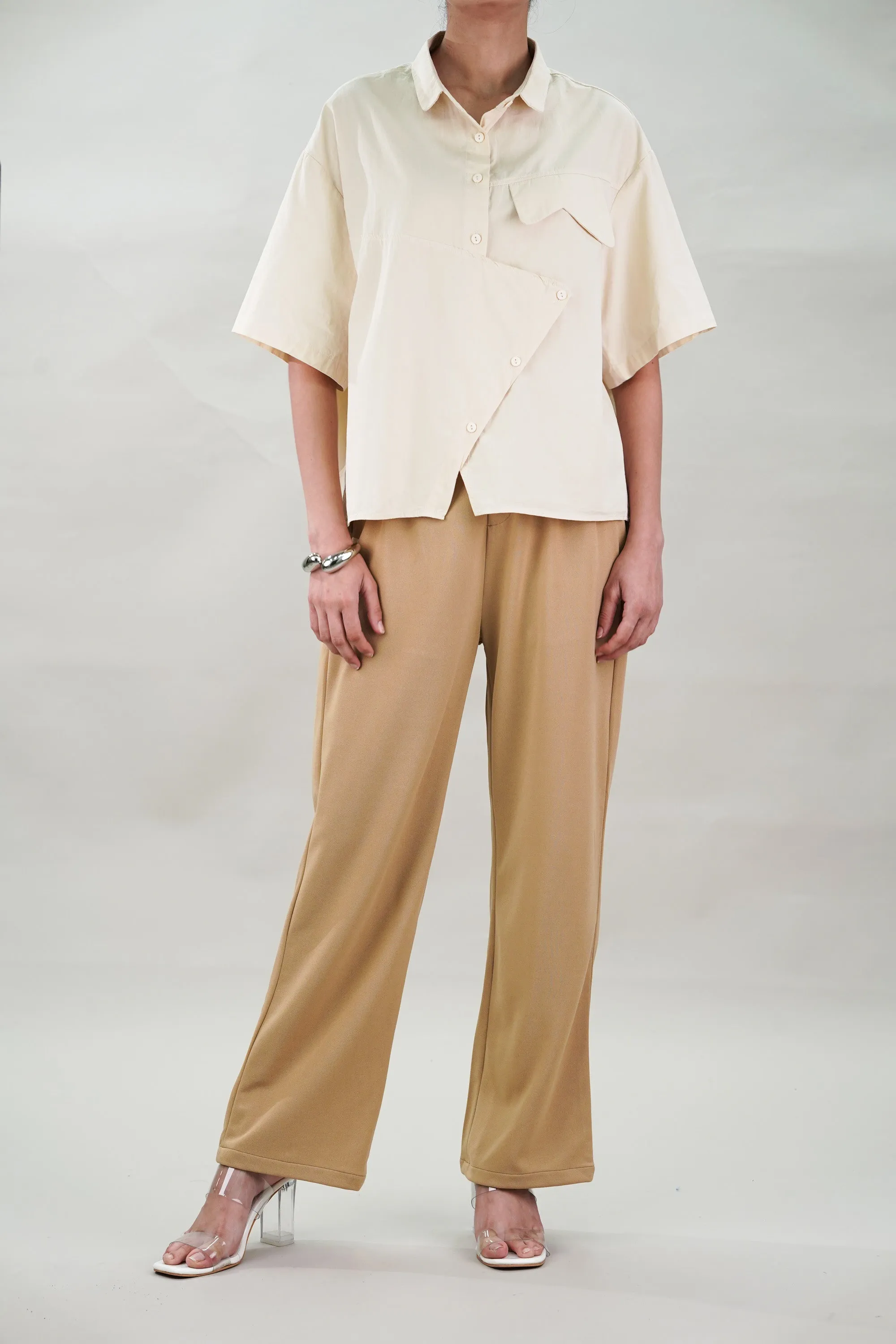 Ample Flap Shirt and Trouser Coord Set
