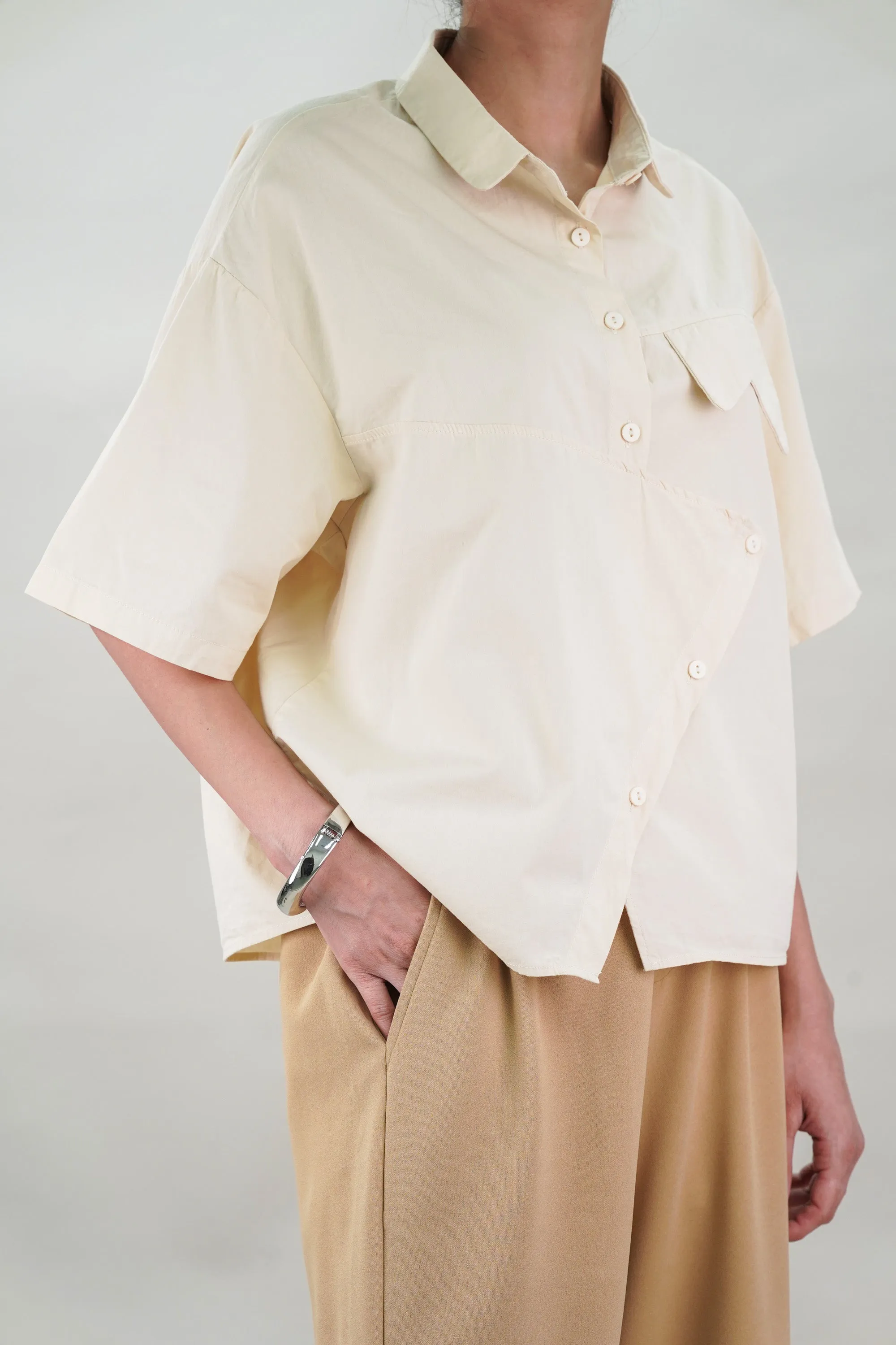 Ample Flap Shirt and Trouser Coord Set