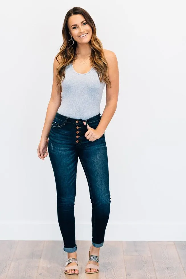 Cassidy Dark Wash Skinny Jeans