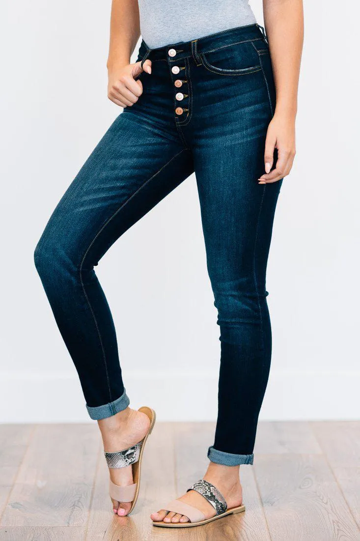 Cassidy Dark Wash Skinny Jeans