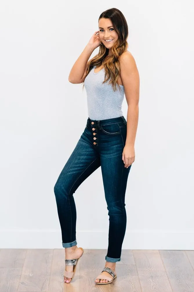 Cassidy Dark Wash Skinny Jeans