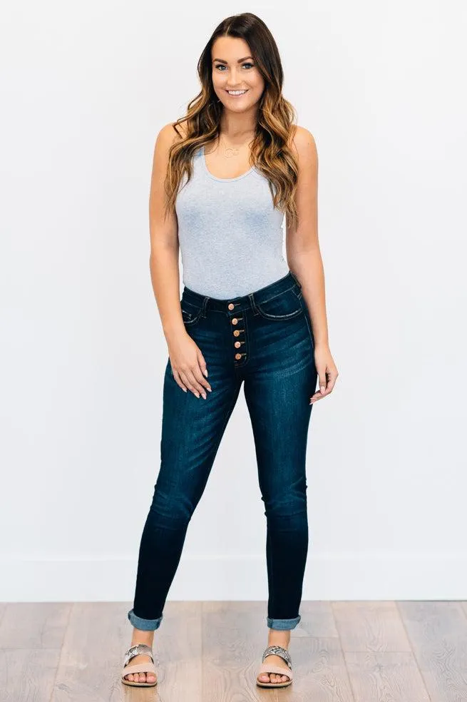 Cassidy Dark Wash Skinny Jeans