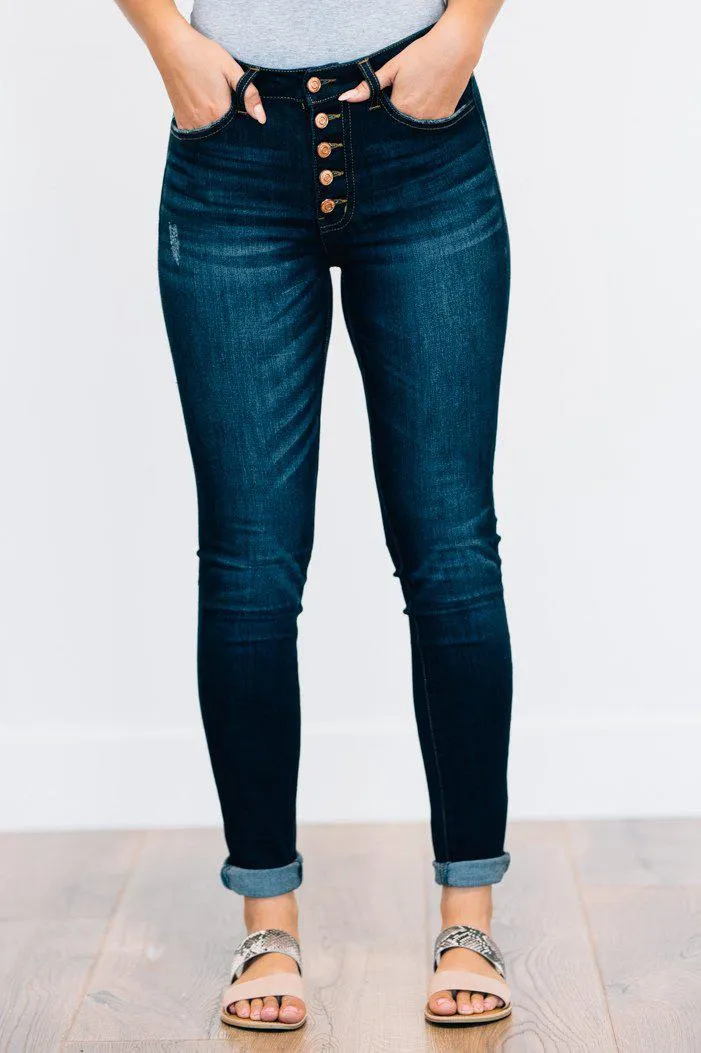 Cassidy Dark Wash Skinny Jeans