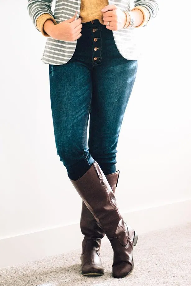 Cassidy Dark Wash Skinny Jeans
