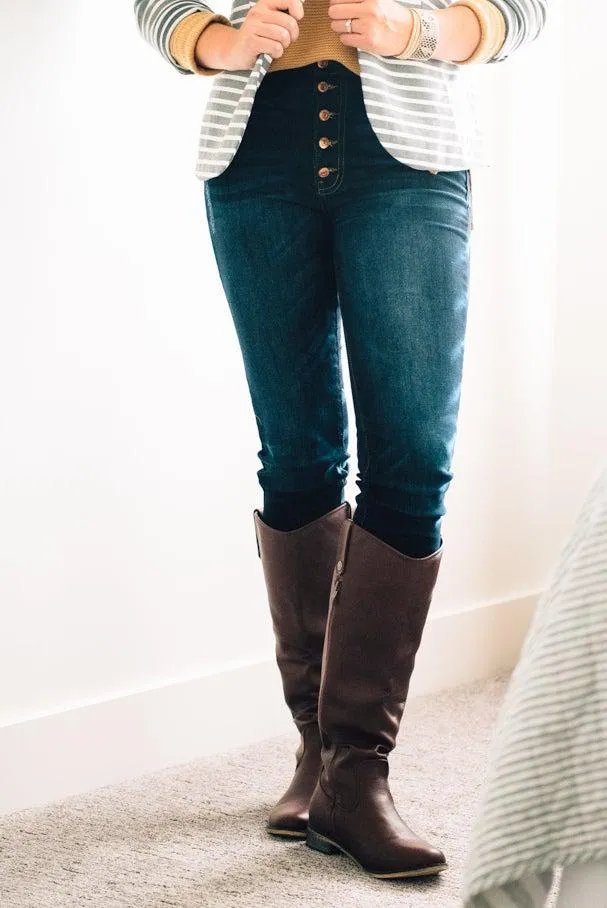 Cassidy Dark Wash Skinny Jeans