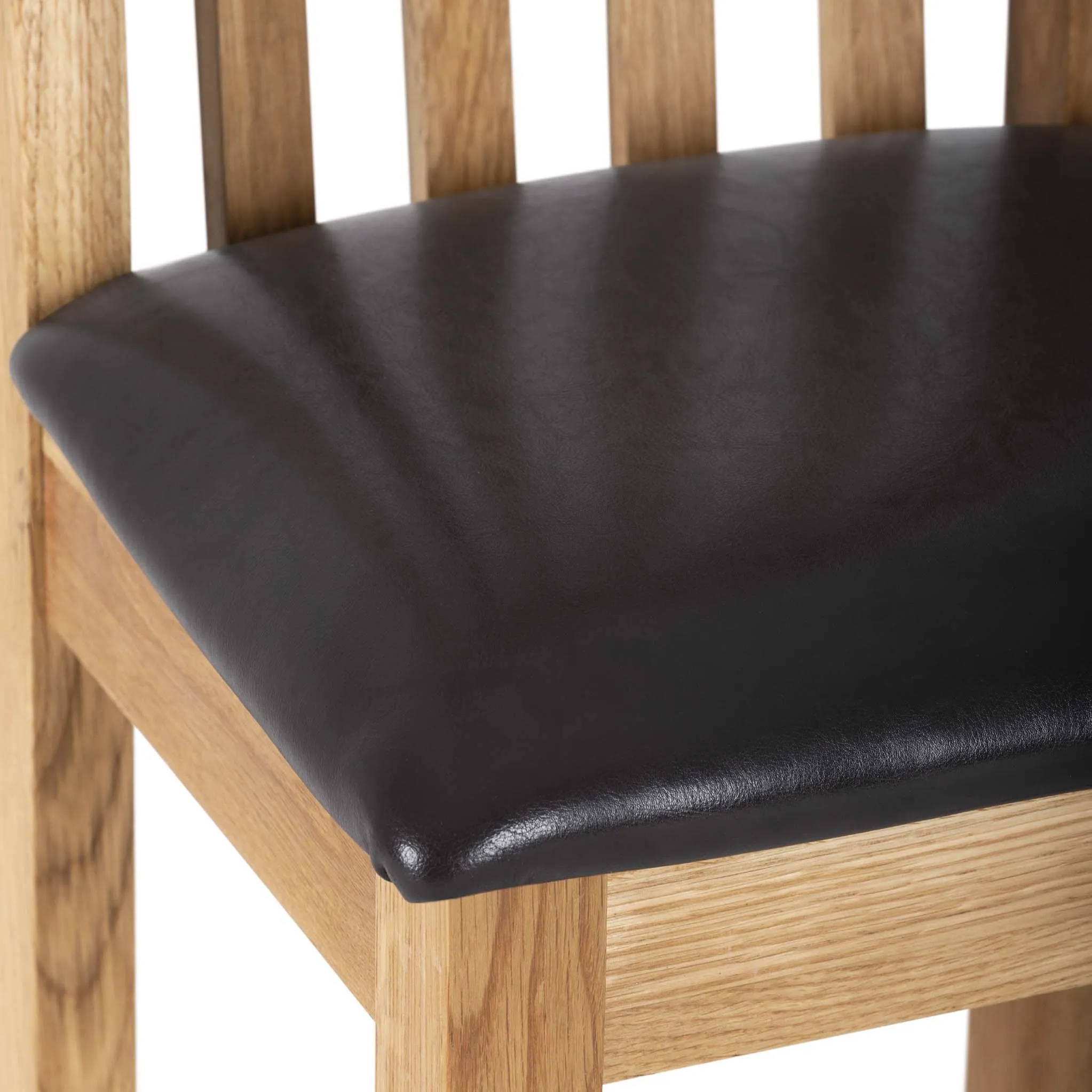 Charlestown Oak Dining Chair with Padded Seat