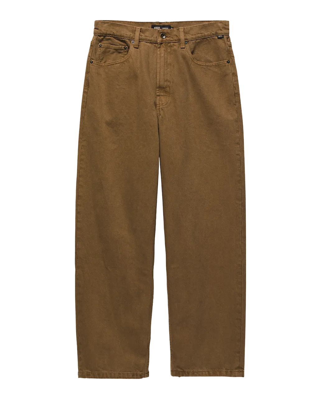Check-5 Baggy Denim Pants - Sepia
