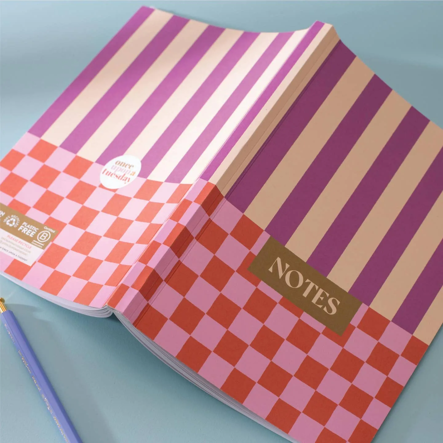 Checks & Stripes Notebook