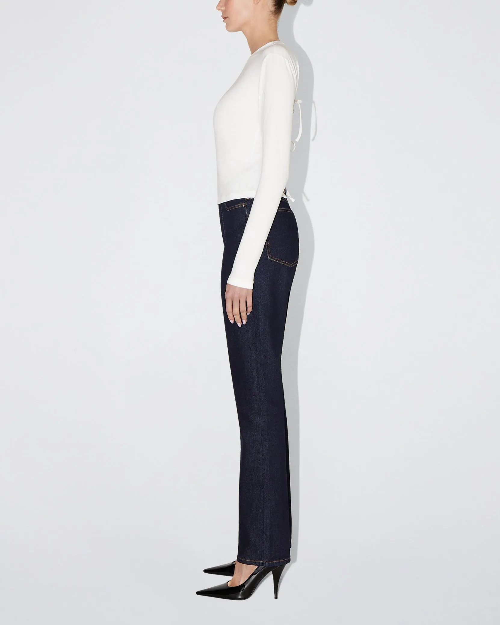 Classic Straight Leg Denim | Dark Wash