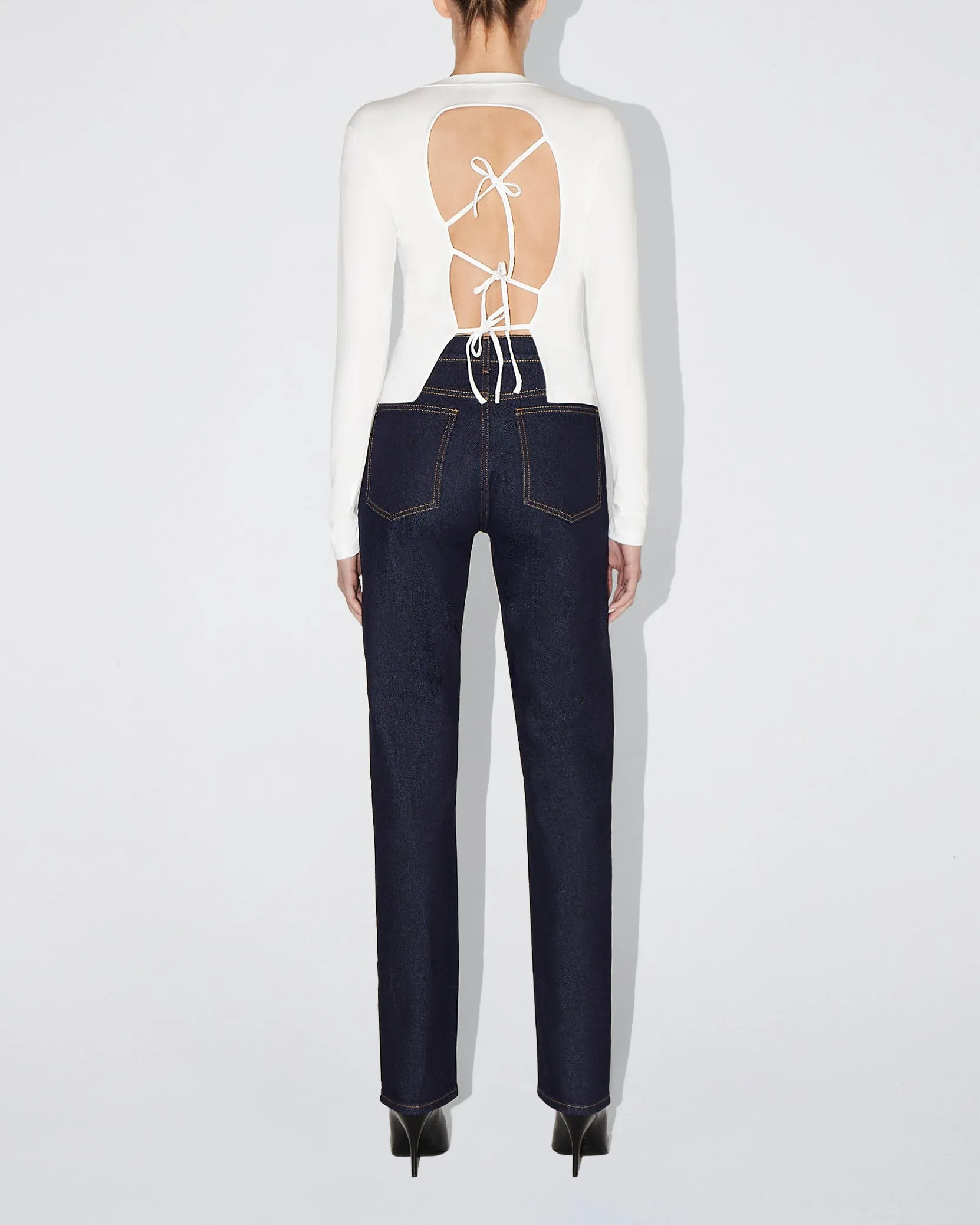 Classic Straight Leg Denim | Dark Wash