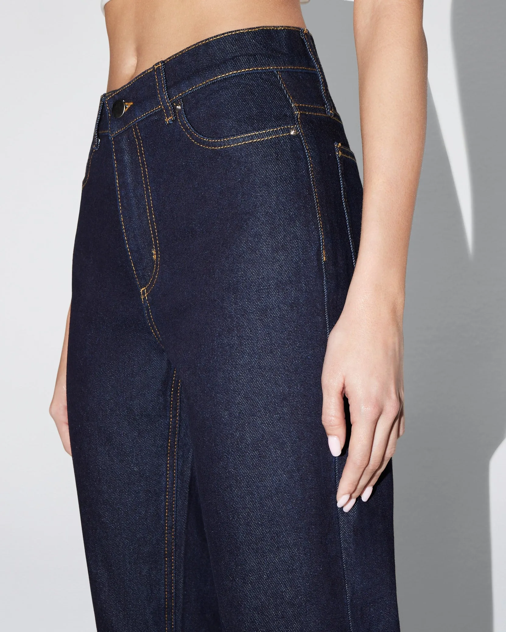 Classic Straight Leg Denim | Dark Wash