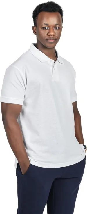 CUZO Men's Pique Polo Shirt 100% Soft Cotton Light Weight Short Sleeve for Men, Casual, 180 GSM