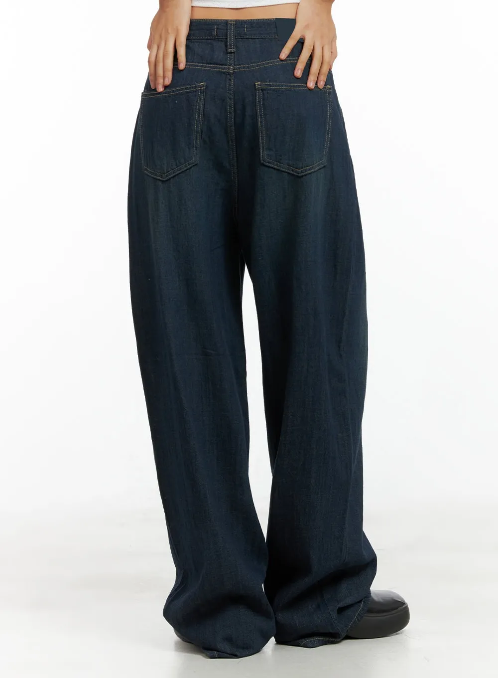 Dark Wash Wide Jeans CU305