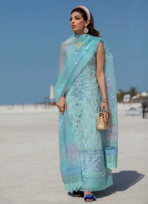 Farah Talib Aziz Luxury Lawn Collection  – Mykonos Sky