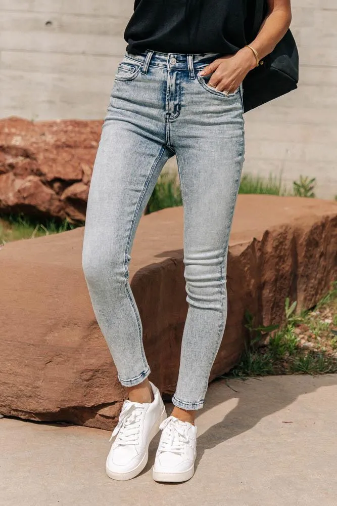 Flying Monkey Light Wash Skinny Jeans