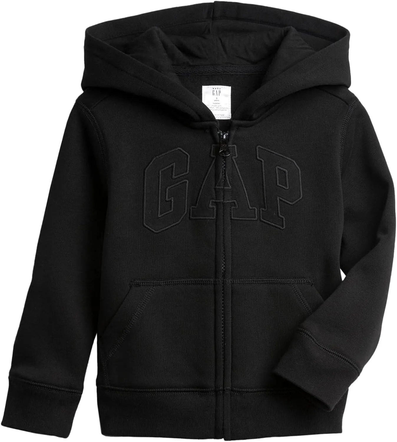 GAP Baby Boys' Playtime Favorites Logo Full Zip Hoodie Hooded Sweatshirt