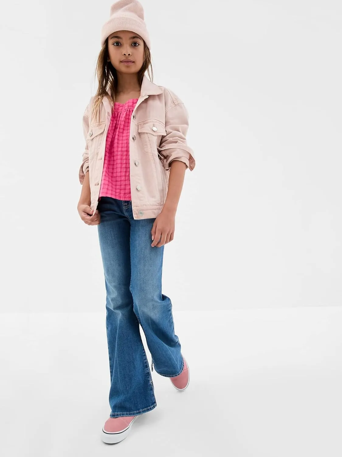 GAP Girls' High Rise Flare Jeans