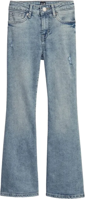 GAP Girls' High Rise Flare Jeans
