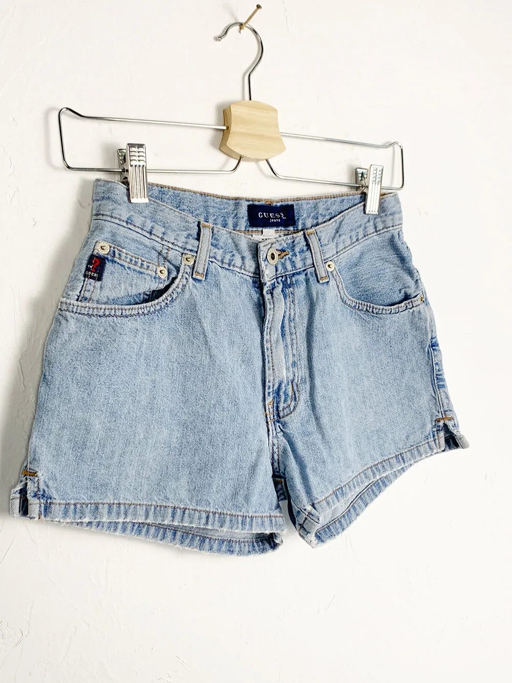 GUESS Light Wash Short Shorts
