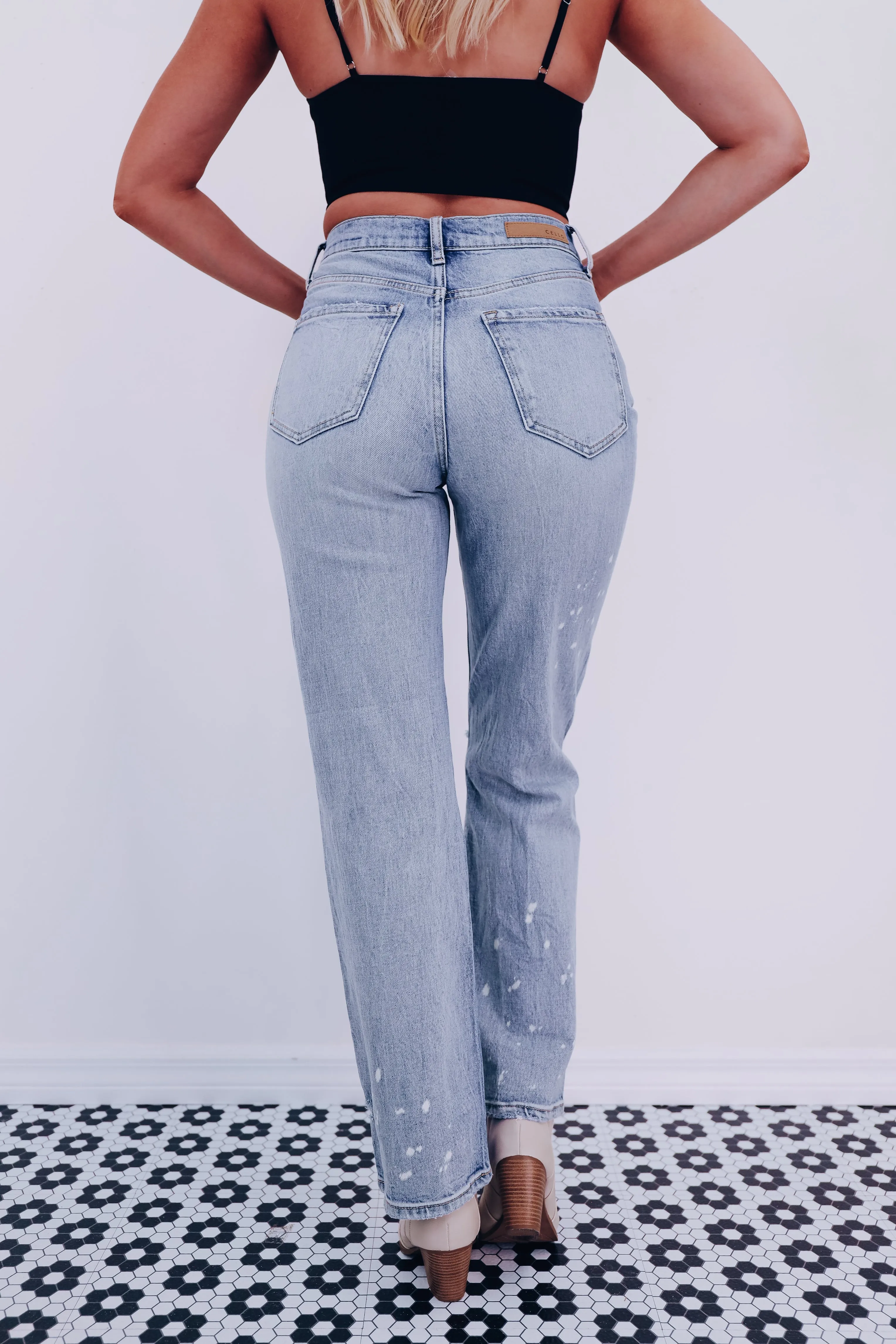 Haily High Rise Denim Jeans - Light Wash