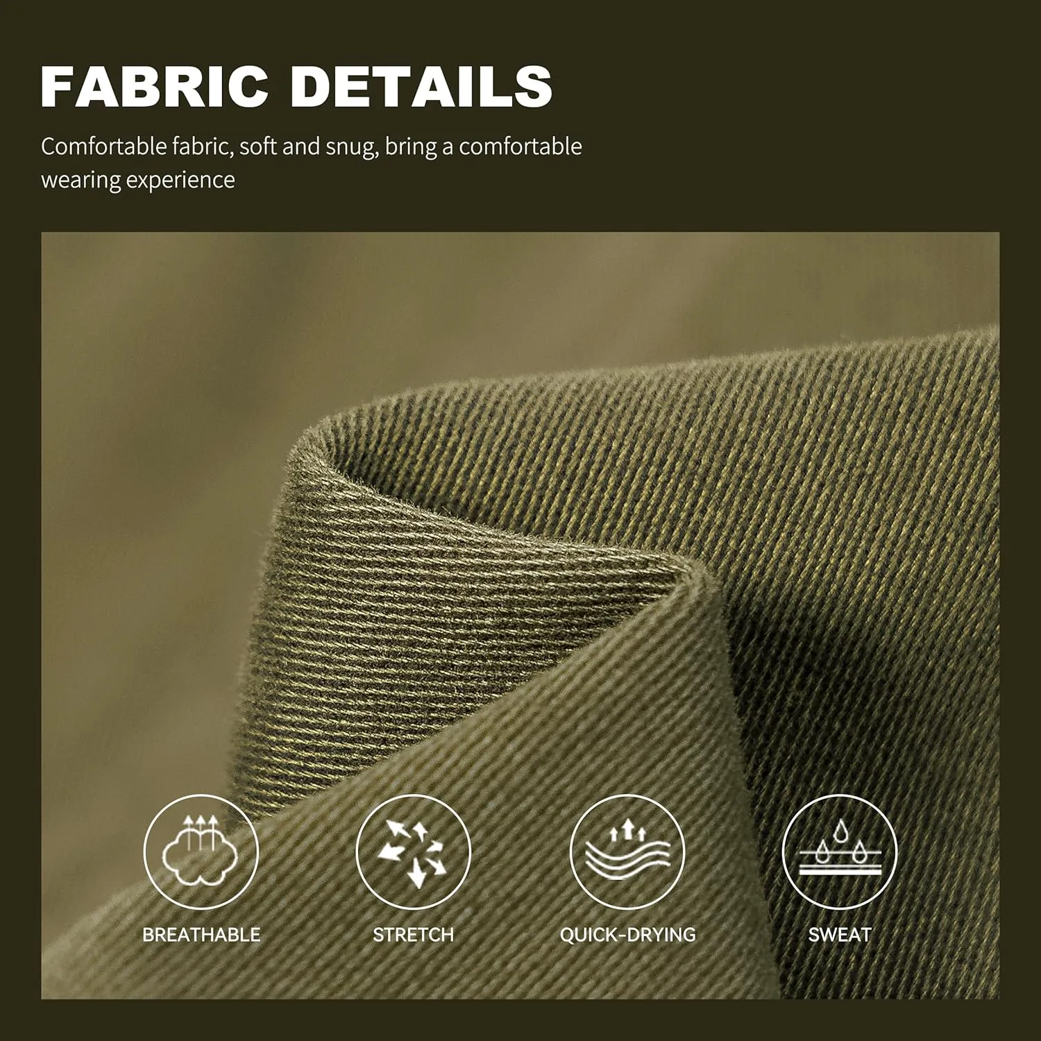 HHZ Mens Slim Fit Cargo Pants Men Flex Stretch Joggers Work Hiking Pants with Pockets - Cargo Work Pants for Men