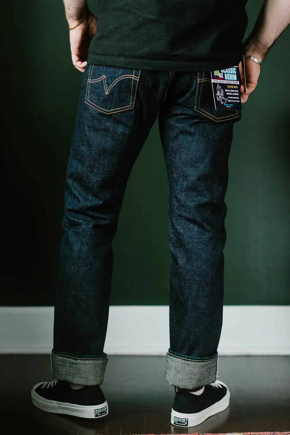 IH-555S-18 - 18oz Vintage Selvedge Denim Super Slim Cut Jeans - Indigo