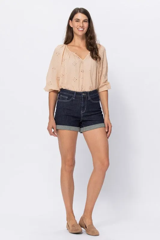 Judy Blue Dark Wash Shorts