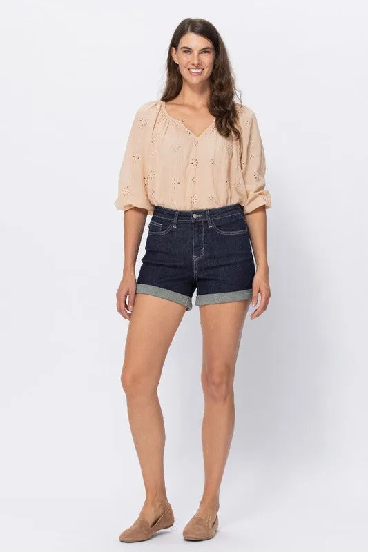 Judy Blue Dark Wash Shorts