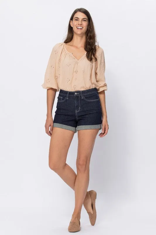 Judy Blue Dark Wash Shorts
