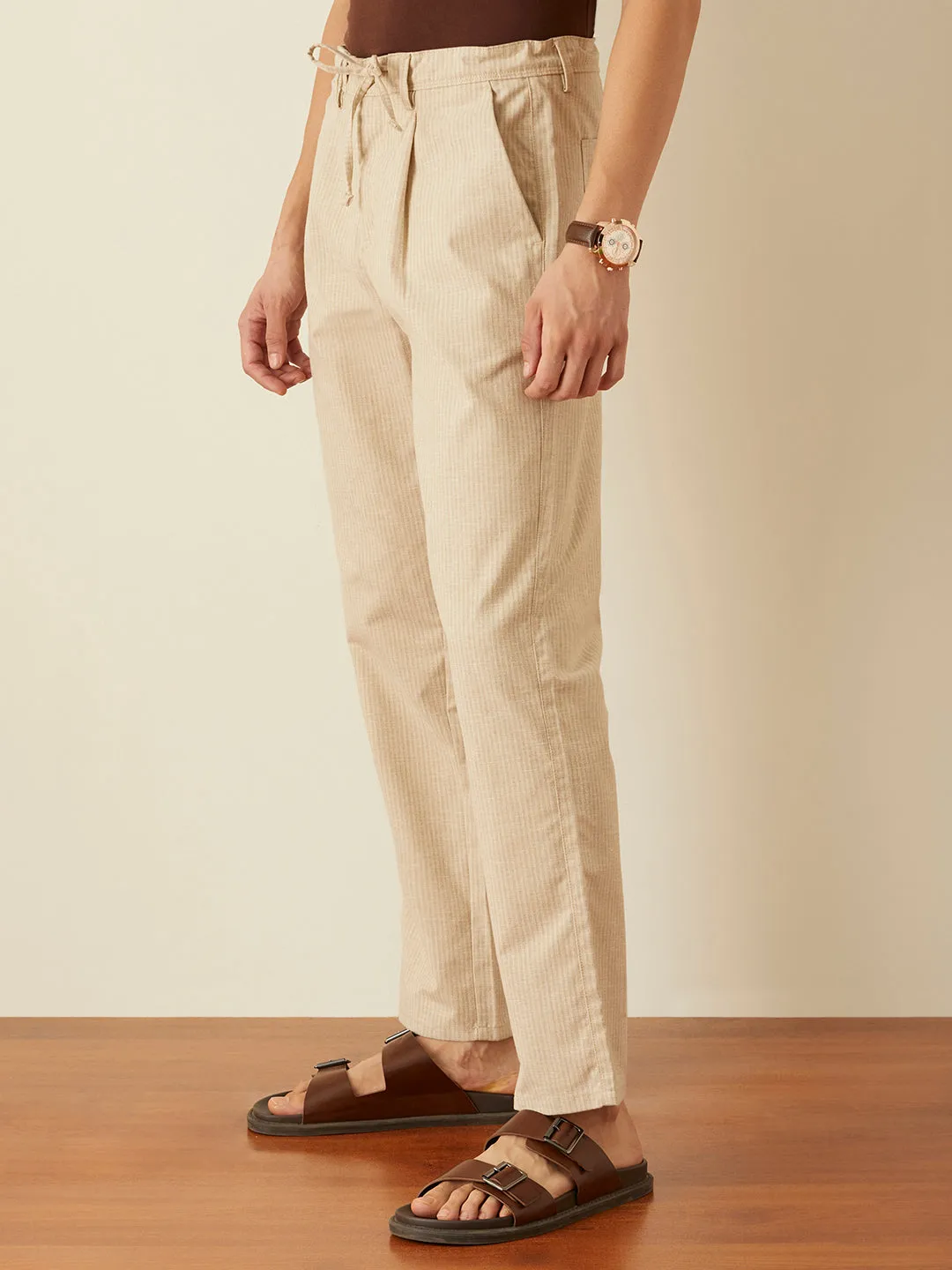 Jute Plain Loose Pants