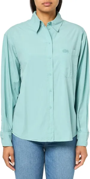 Lacoste Women's Oversize Cotton Poplin Shirt