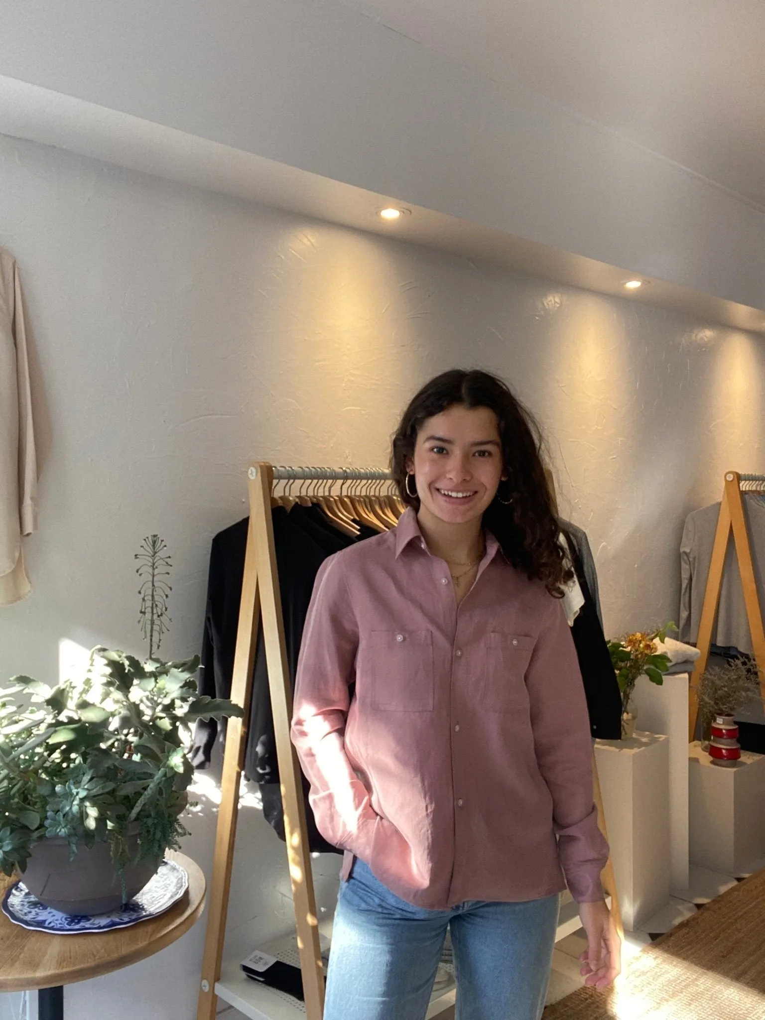 Lepidoptere Denise Shirt (Dusty Pink)