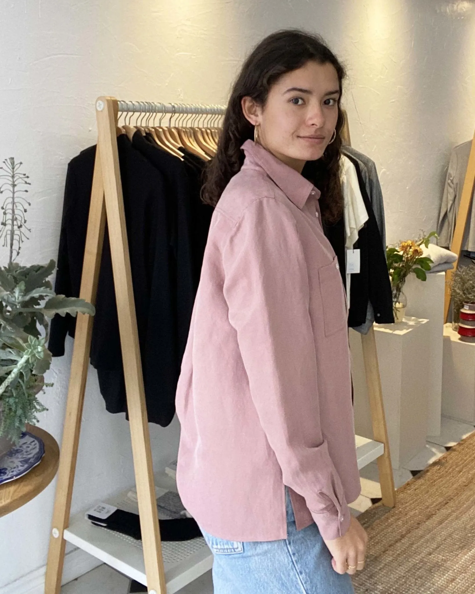 Lepidoptere Denise Shirt (Dusty Pink)