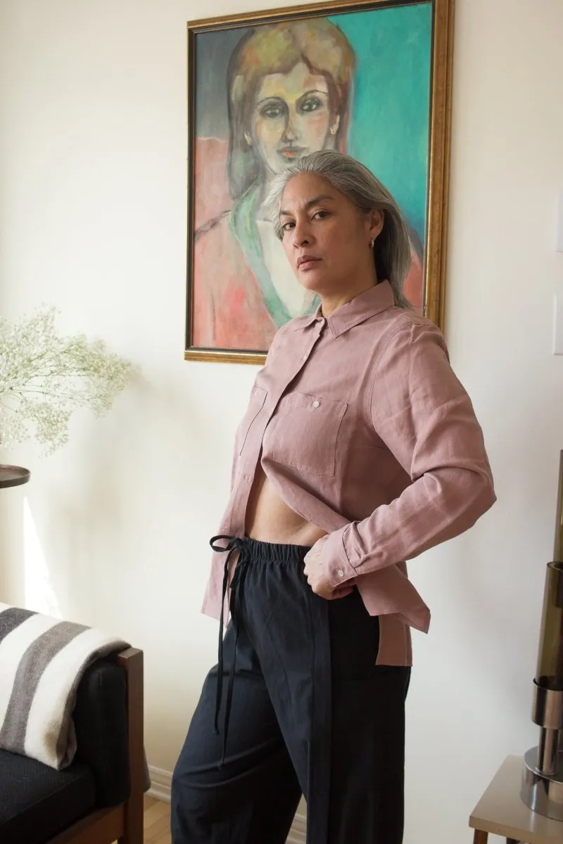 Lepidoptere Denise Shirt (Dusty Pink)