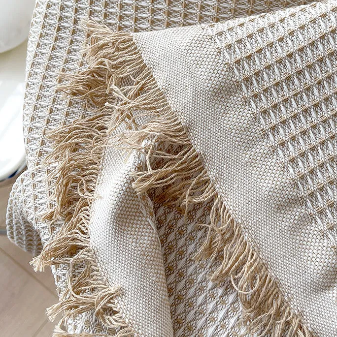 Linen Waffle Tablecloth