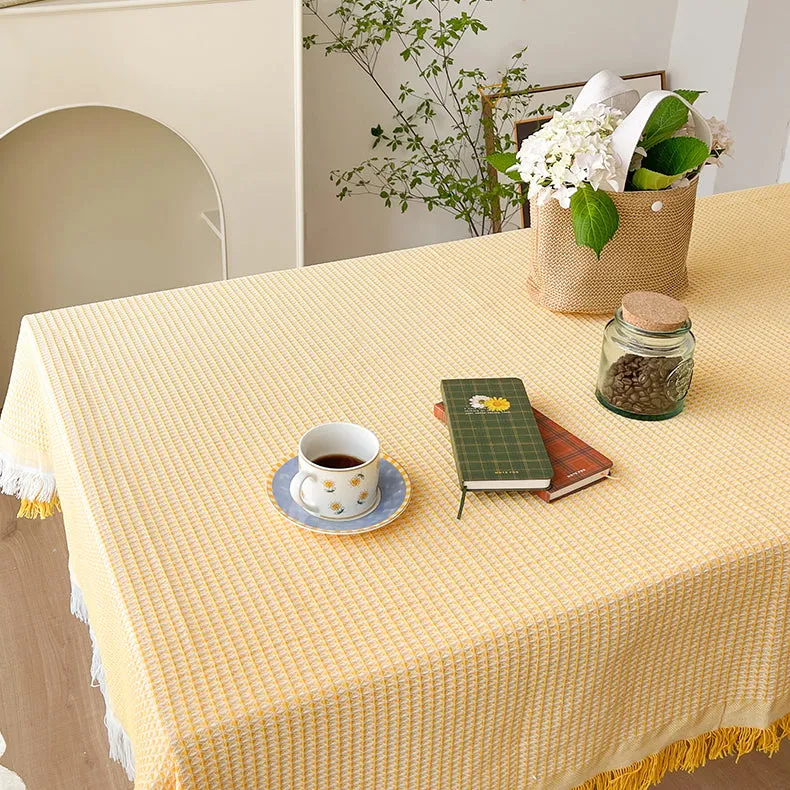 Linen Waffle Tablecloth