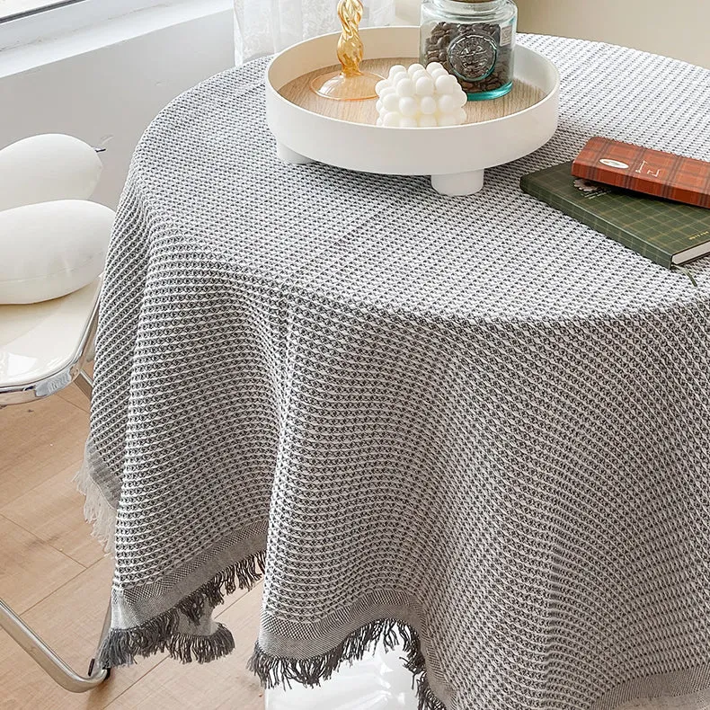 Linen Waffle Tablecloth
