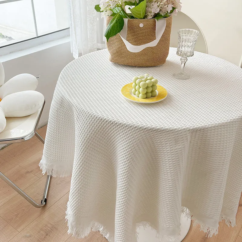 Linen Waffle Tablecloth