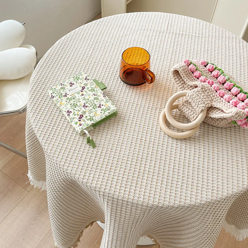 Linen Waffle Tablecloth