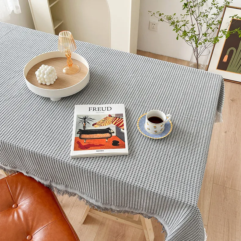 Linen Waffle Tablecloth