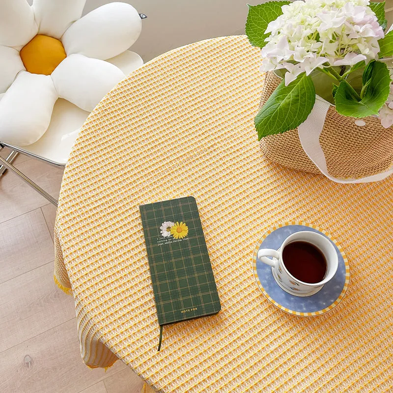 Linen Waffle Tablecloth
