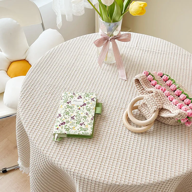 Linen Waffle Tablecloth