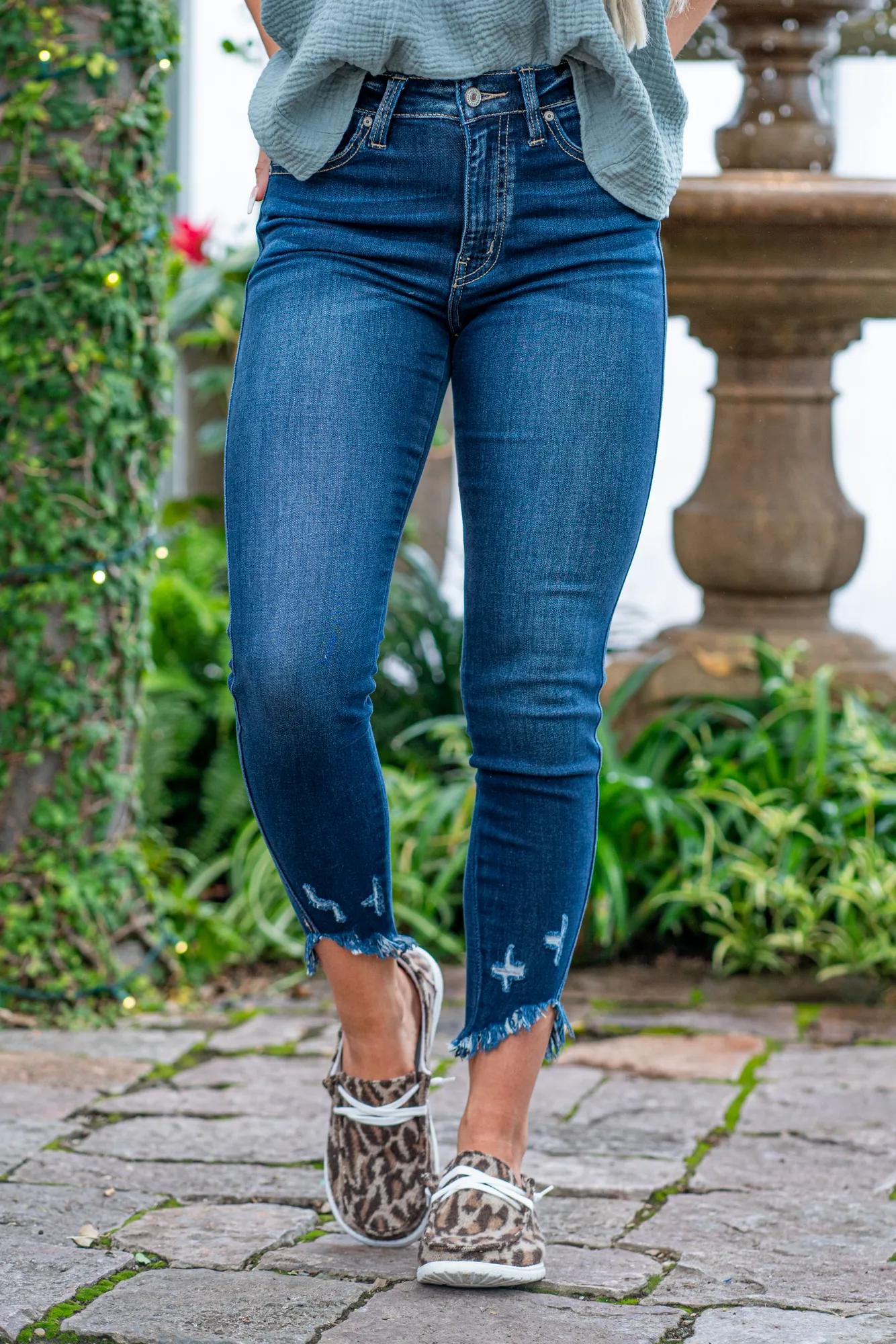 Luna High Rise Twisted Inseam Skinny