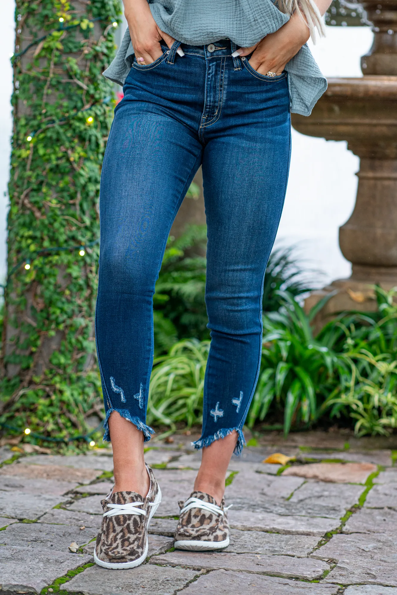 Luna High Rise Twisted Inseam Skinny