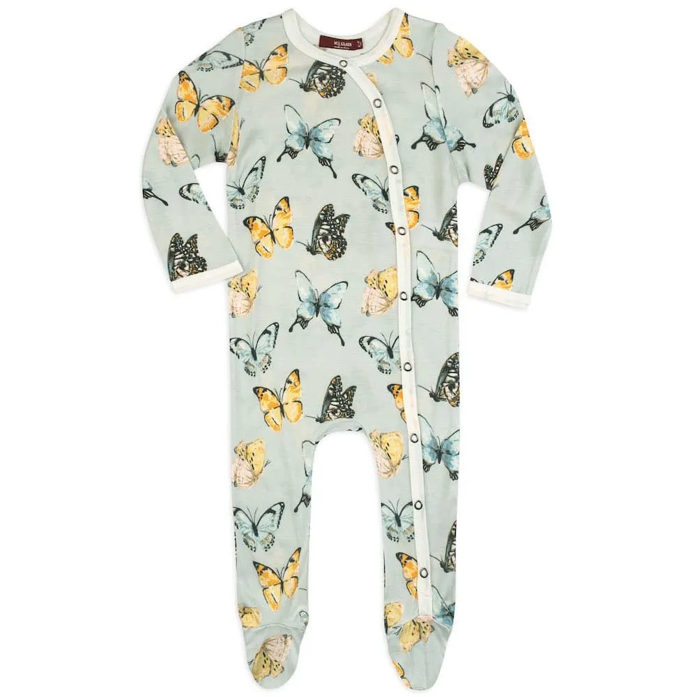 Milkbarn Zipper Footed Romper ~ Various Styles